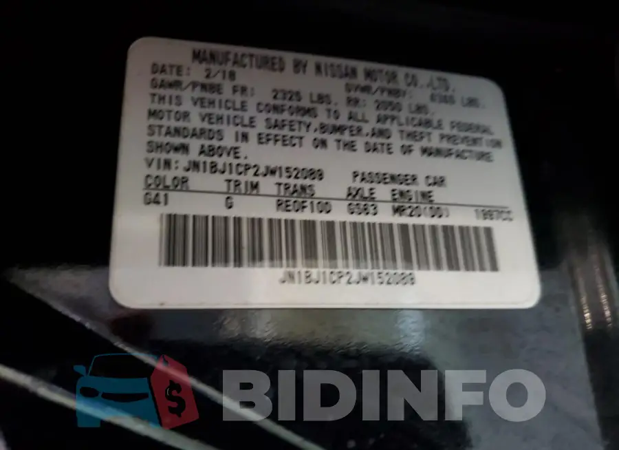 JN1BJ1CP2JW152089 Photo# 13