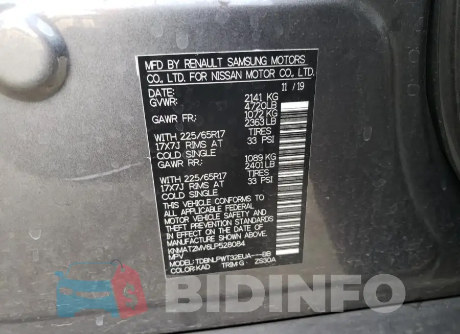 KNMAT2MV6LP528084 Photo# 13