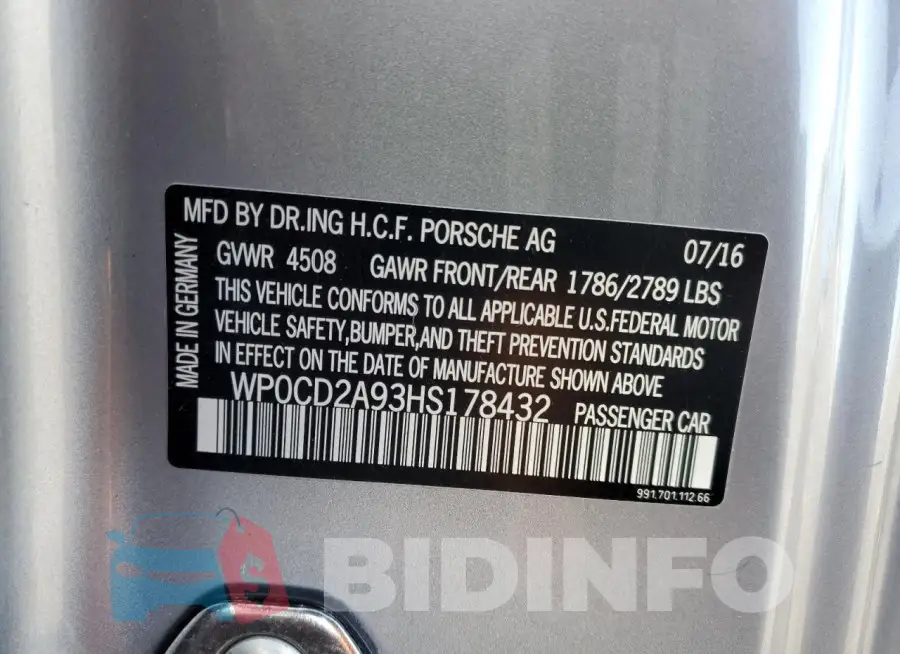 WP0CD2A93HS178432 Photo# 12