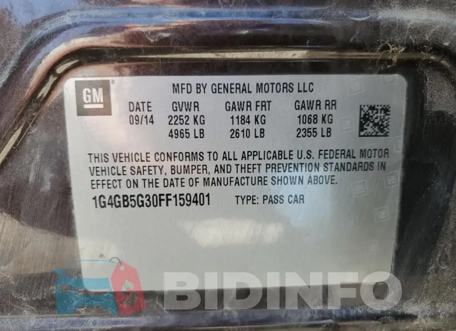 1G4GB5G30FF159401 Photo# 13
