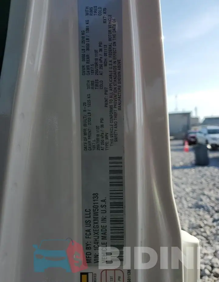 1C4HJXEGXMW501138 Photo# 13