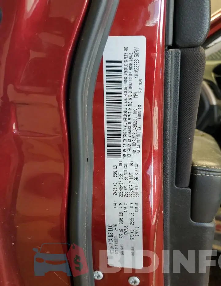1C4PJMCS1GW282821 Photo# 13