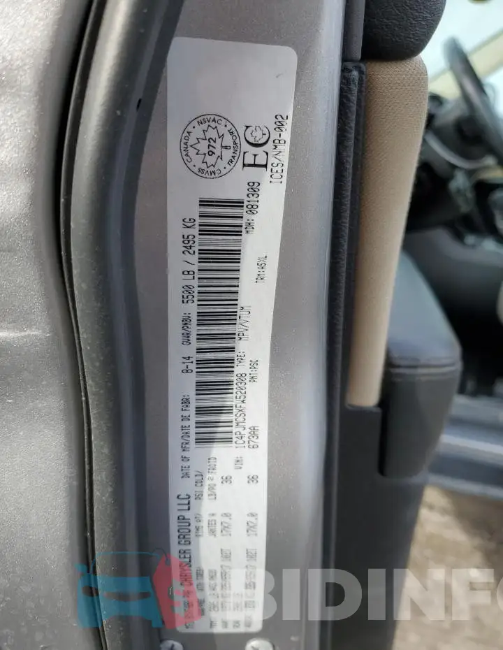 1C4PJMCSXFW520308 Photo# 14