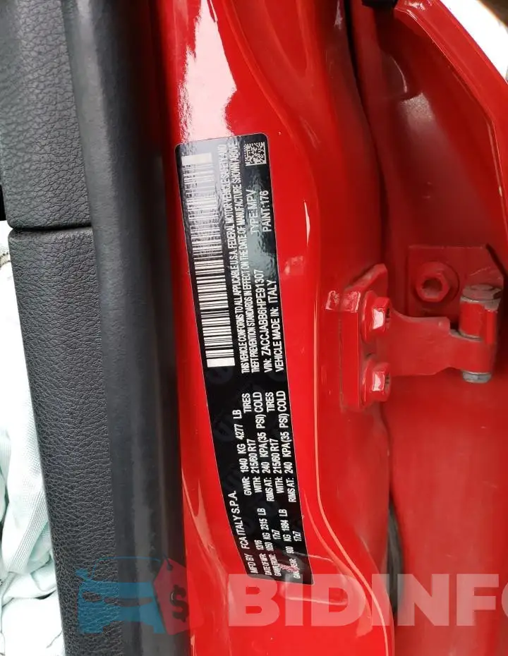 ZACCJABB6HPE91307 Photo# 12