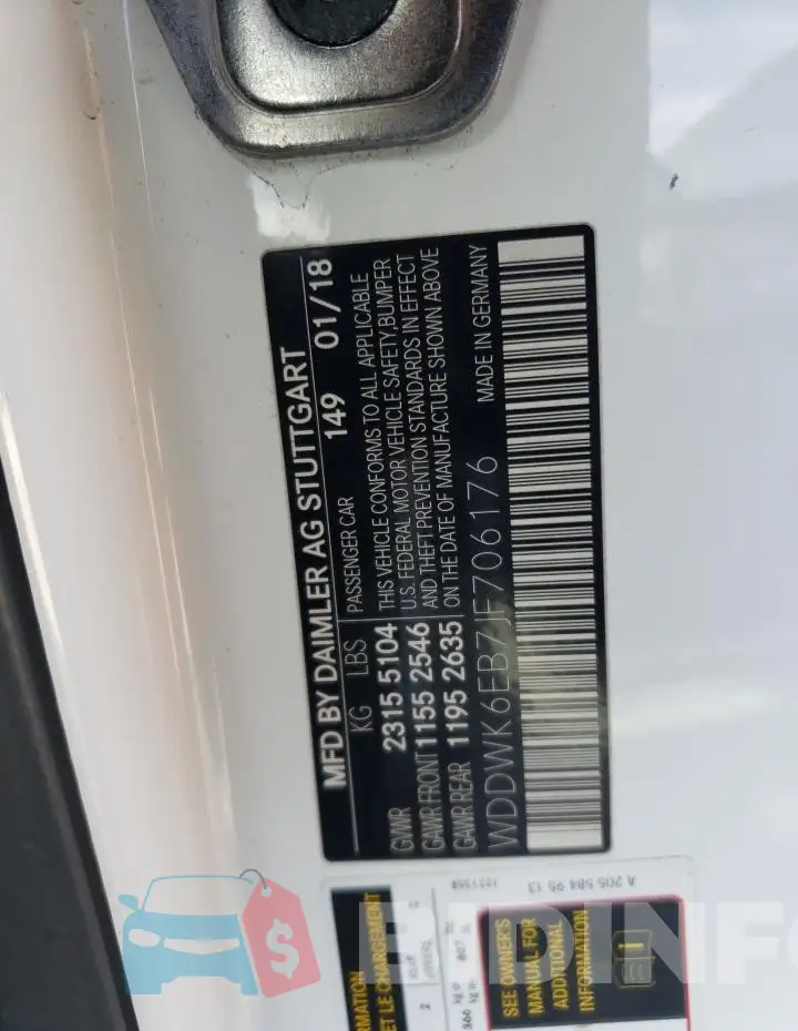 WDDWK6EB7JF706176 Photo# 13