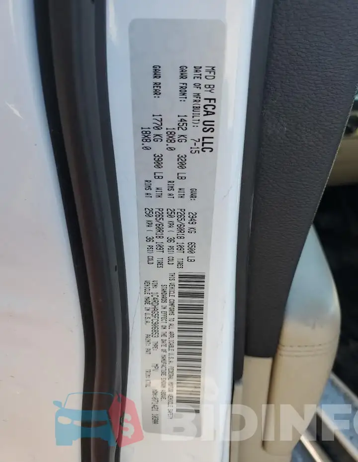 1C4RDHAG5FC906853 Photo# 13