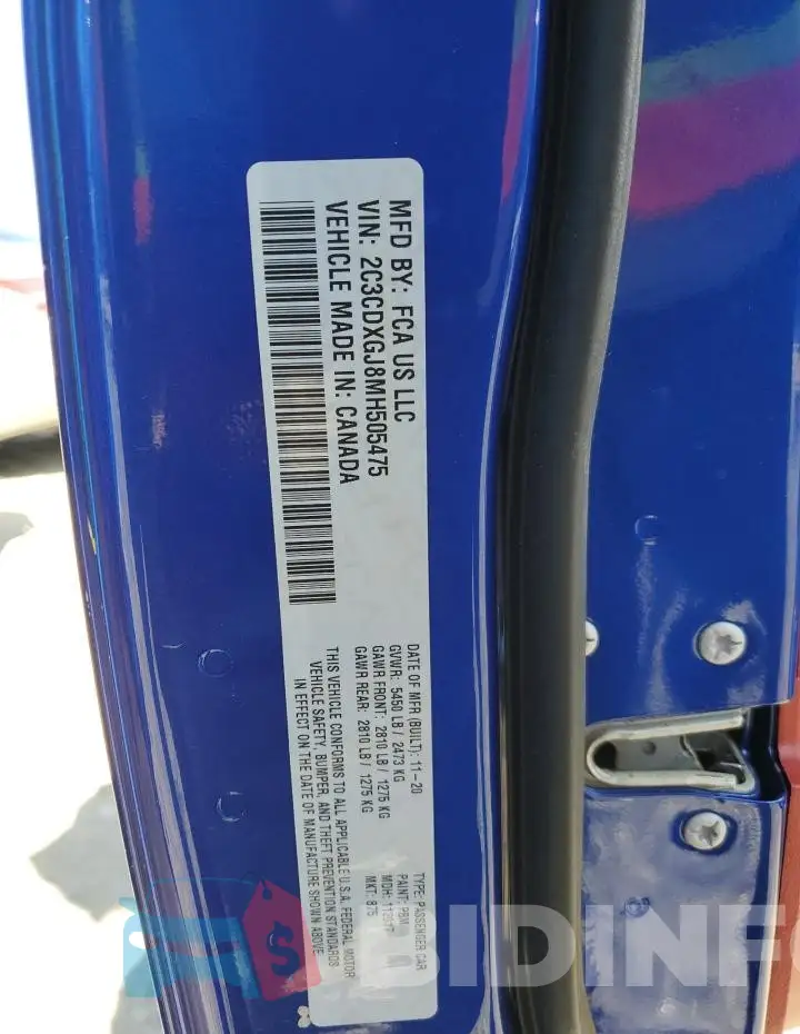 2C3CDXGJ8MH505475 Photo# 13