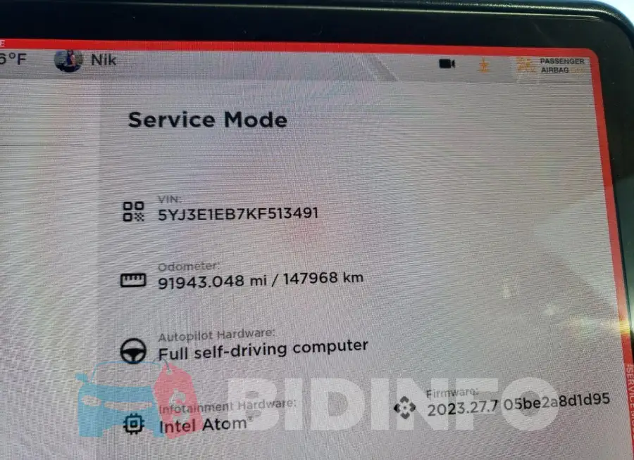 5YJ3E1EB7KF513491 Photo# 9