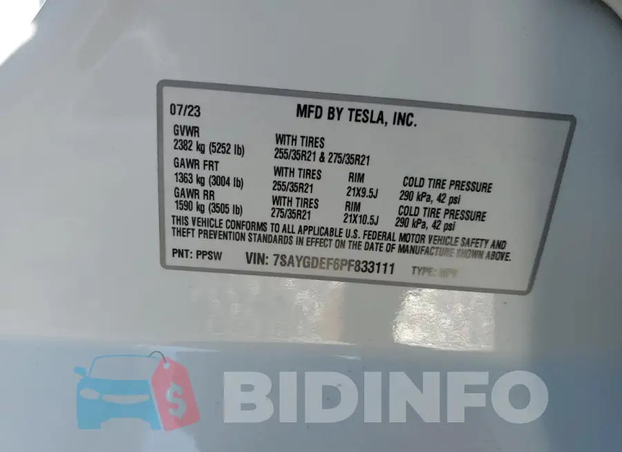 7SAYGDEF6PF833111 Photo# 13