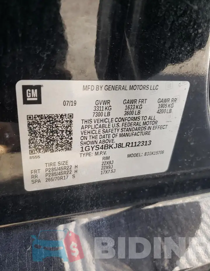 1GYS4BKJ8LR112313 Photo# 14