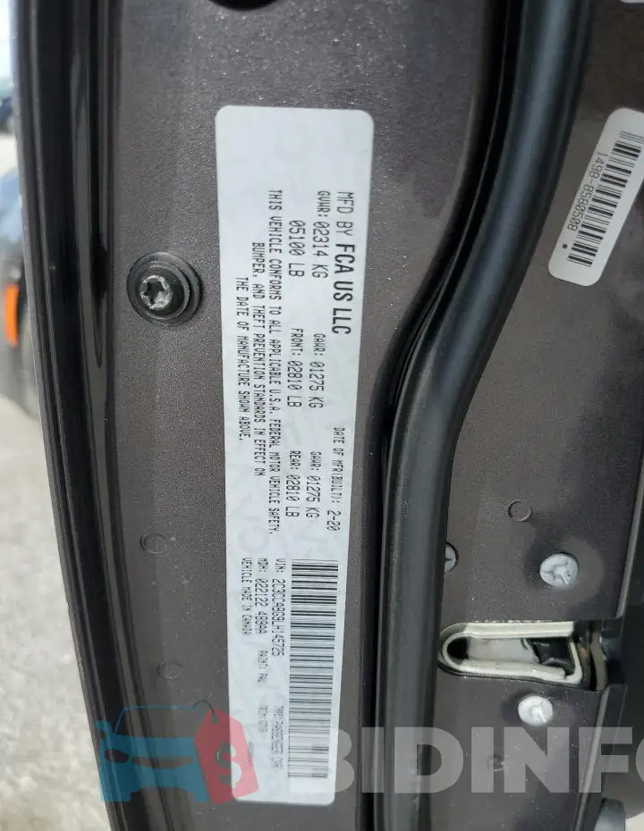 2C3CCABG9LH145725 Photo# 12