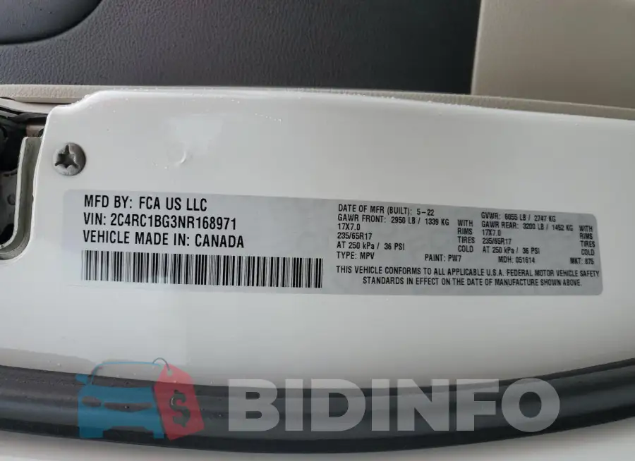 2C4RC1BG3NR168971 Photo# 13