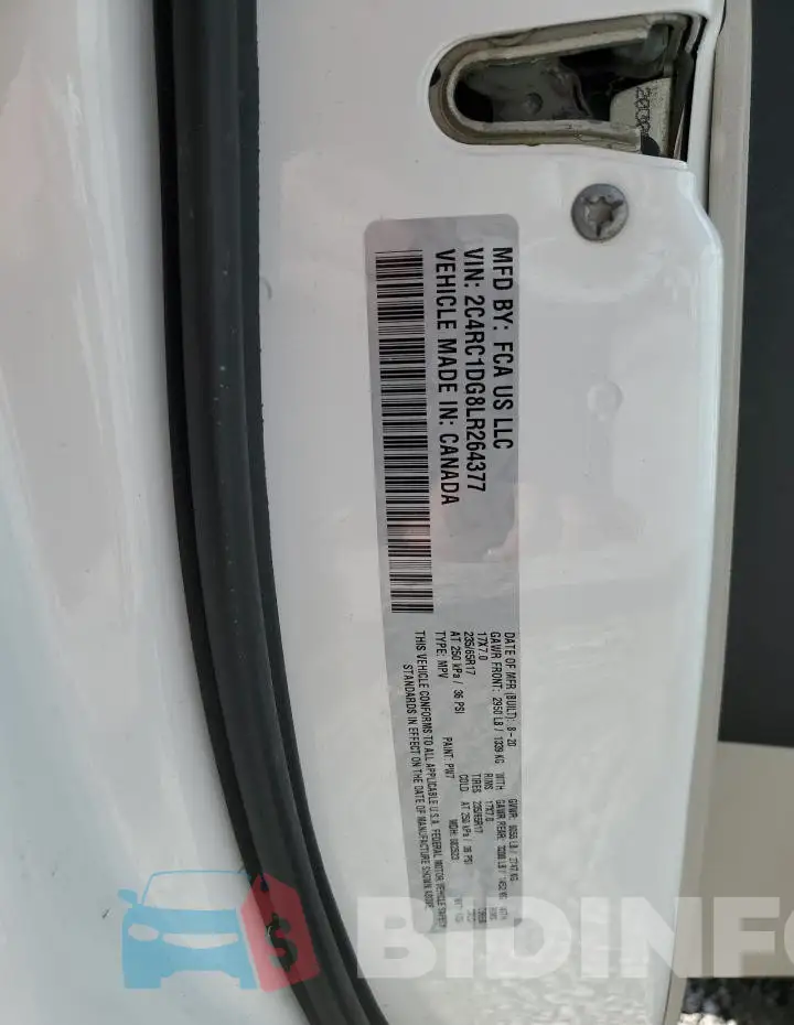 2C4RC1DG8LR264377 Photo# 14