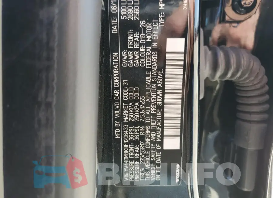 YV440MBK8F1206433 Photo# 12