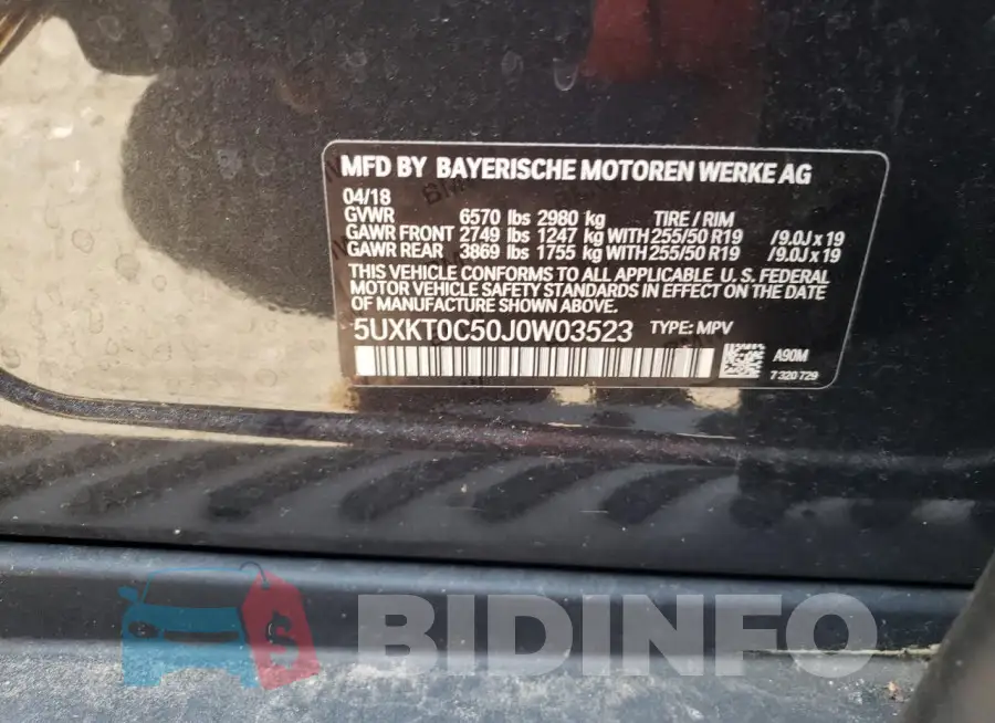 5UXKT0C50J0W03523 Photo# 13
