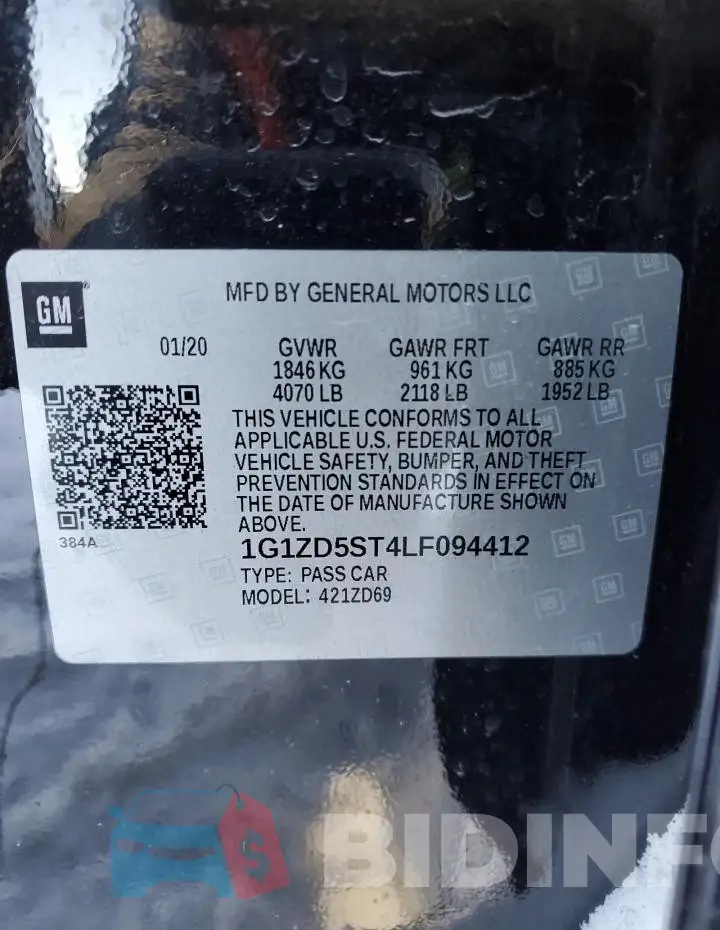 1G1ZD5ST4LF094412 Photo# 12