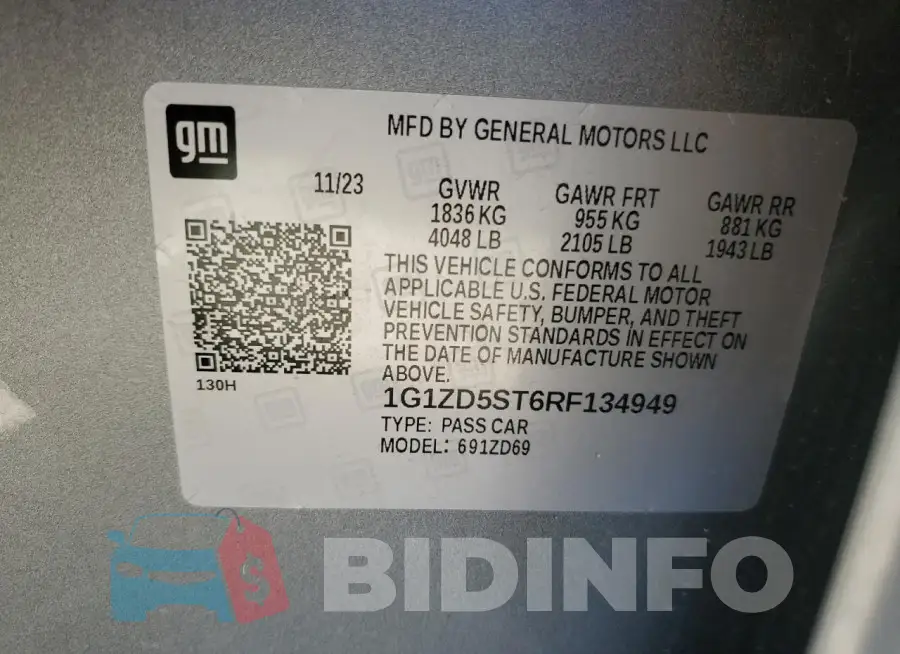 1G1ZD5ST6RF134949 Photo# 12