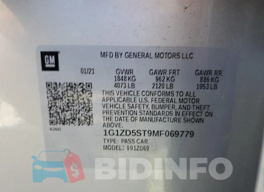 1G1ZD5ST9MF069779 Photo# 13