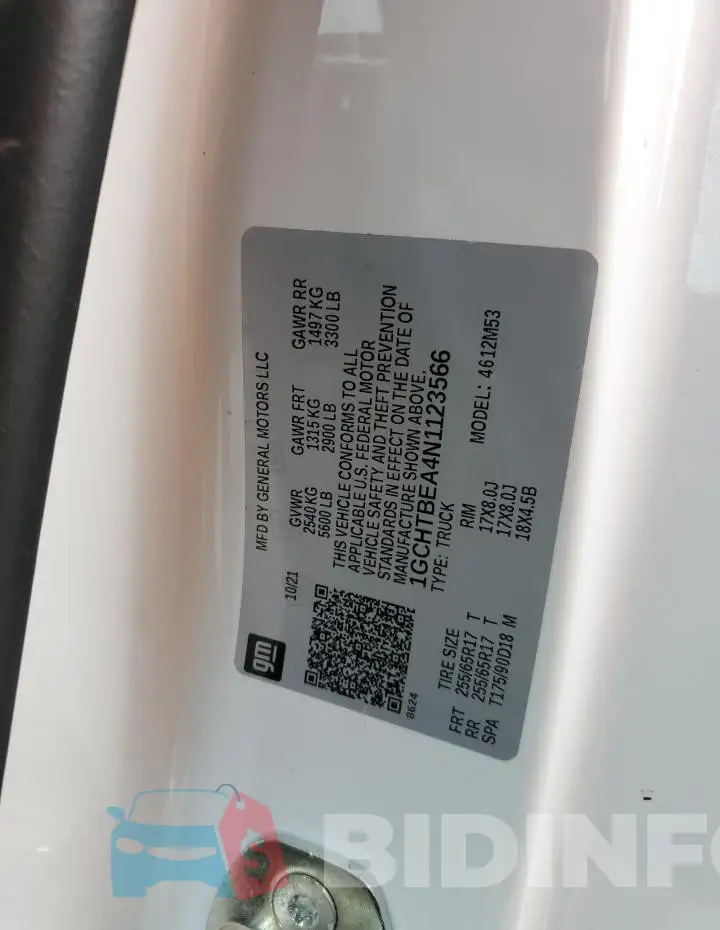 1GCHTBEA4N1123566 Photo# 12