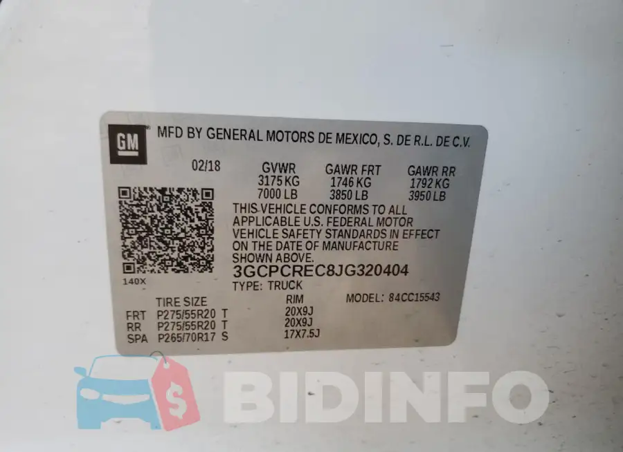 3GCPCREC8JG320404 Photo# 12