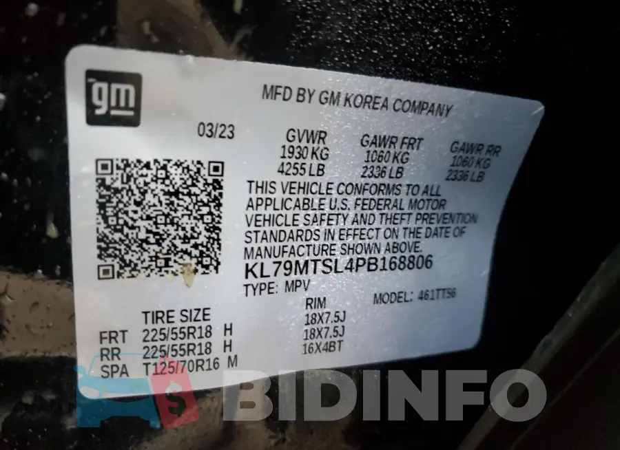 KL79MTSL4PB168806 Photo# 13
