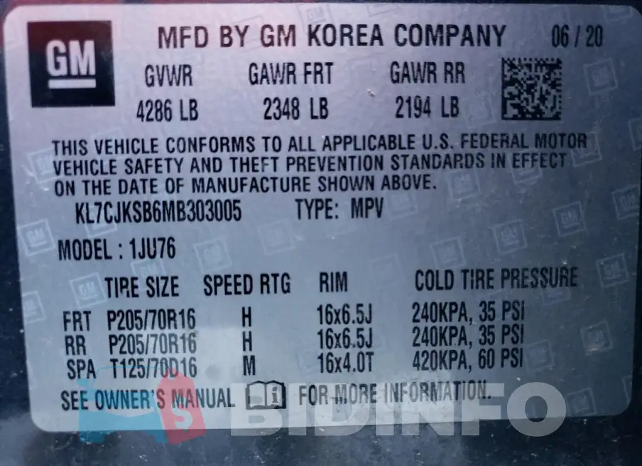 KL7CJKSB6MB303005 Photo# 12