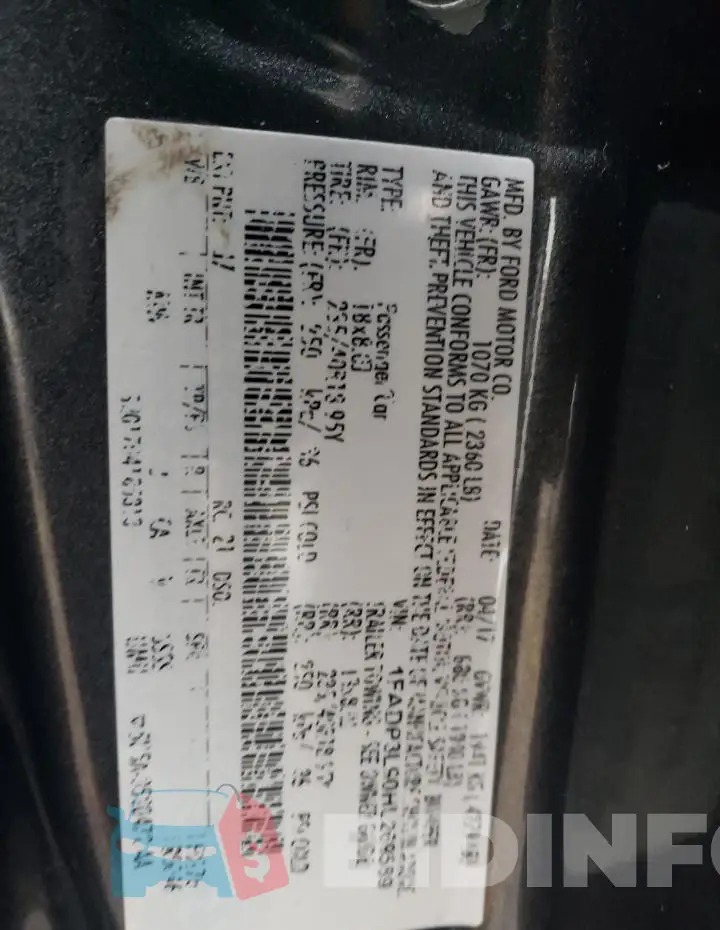 1FADP3L90HL269589 Photo# 13