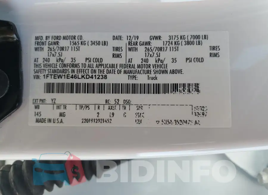 1FTEW1E46LKD41238 Photo# 12