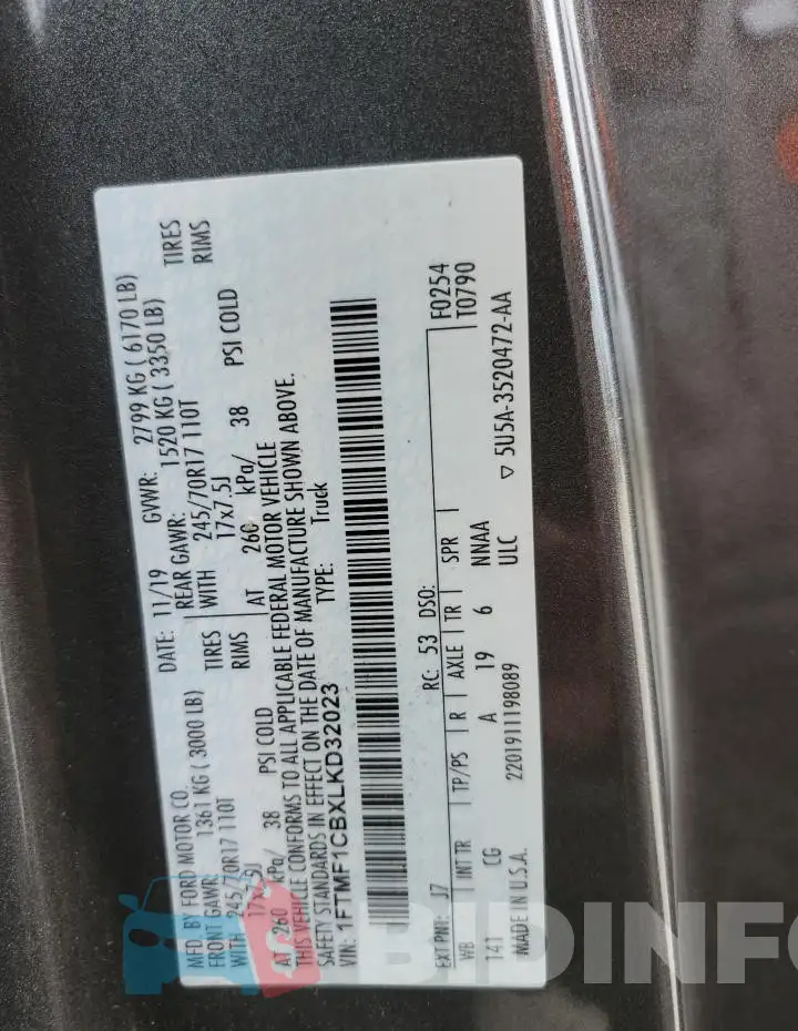 1FTMF1CBXLKD32023 Photo# 12