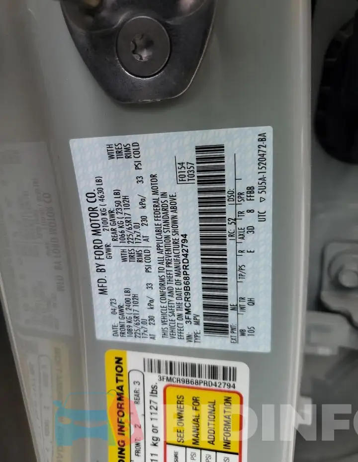 3FMCR9B68PRD42794 Photo# 12