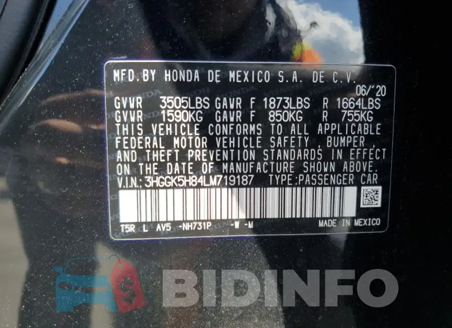 3HGGK5H84LM719187 Photo# 13
