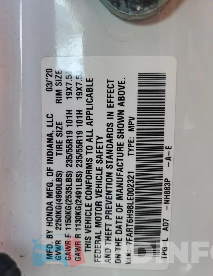 7FART6H98LE002321 Photo# 12