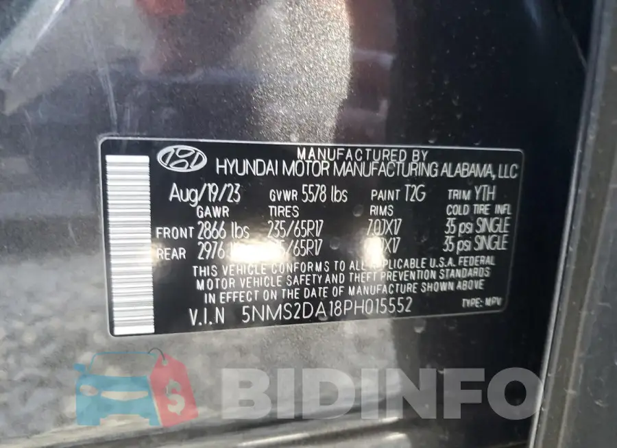 5NMS2DA18PH015552 Photo# 12