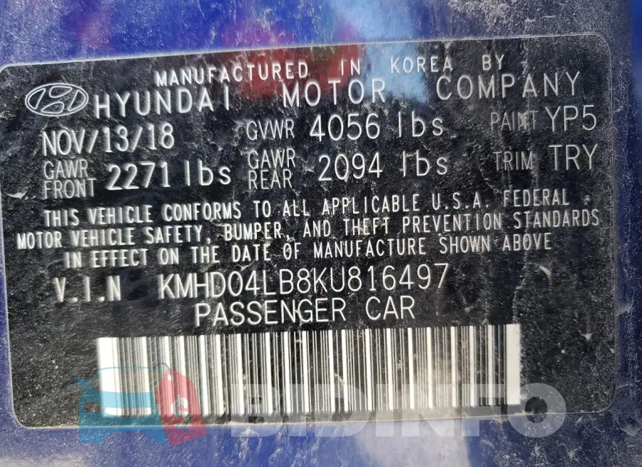 KMHD04LB8KU816497 Photo# 13
