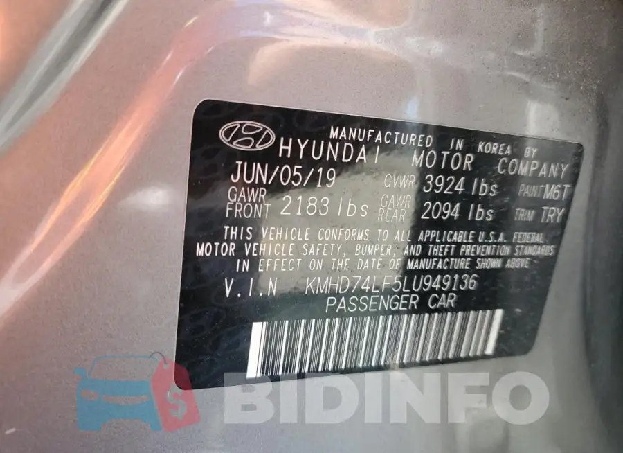 KMHD74LF5LU949136 Photo# 12
