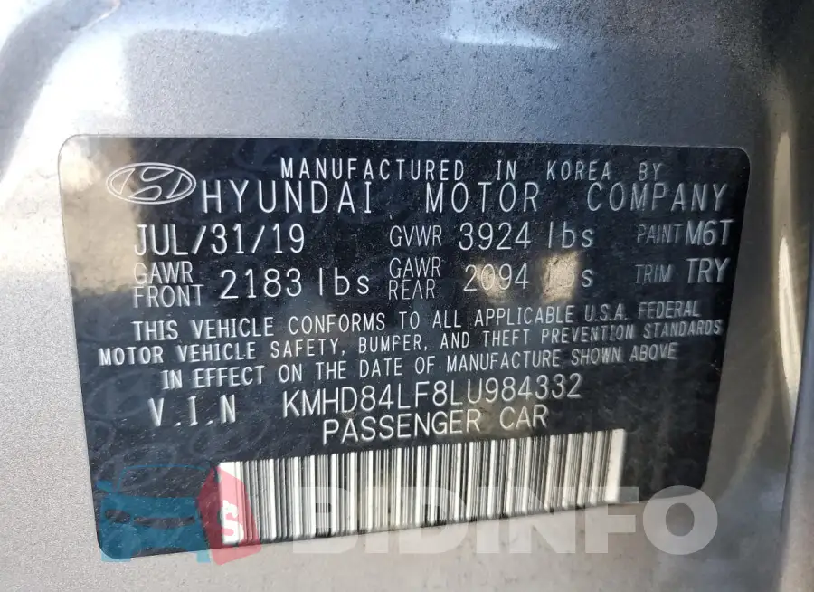 KMHD84LF8LU984332 Photo# 13