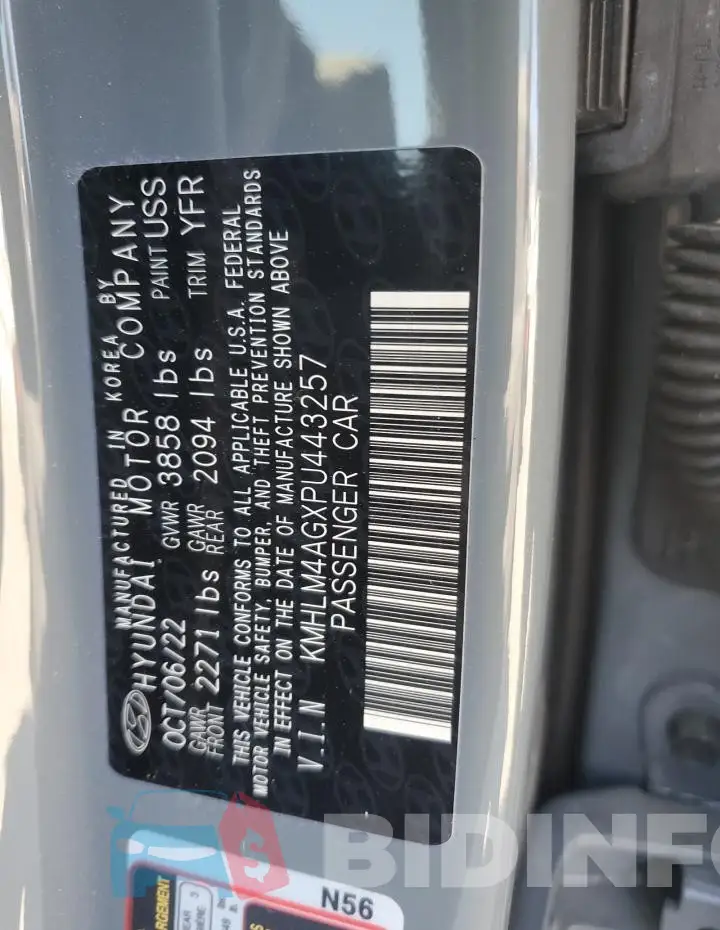 KMHLM4AGXPU443257 Photo# 13