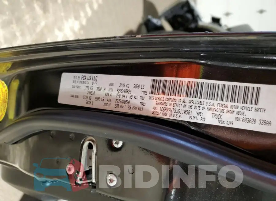 1C6RR7NT3JS110501 Photo# 12
