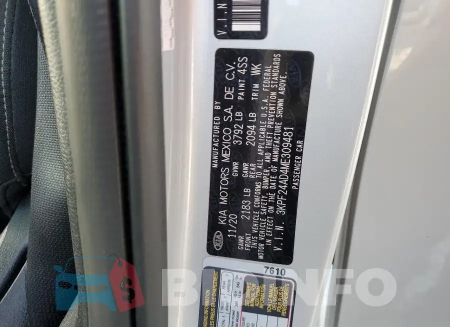 3KPF24AD4ME309481 Photo# 13