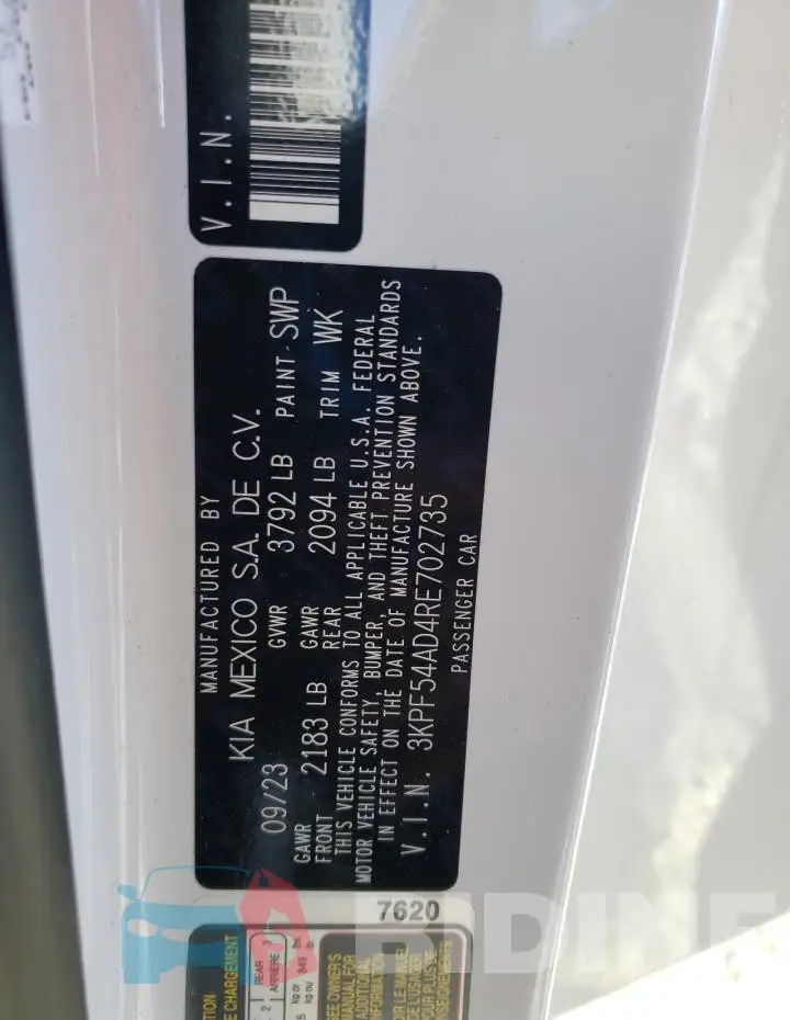 3KPF54AD4RE702735 Photo# 12
