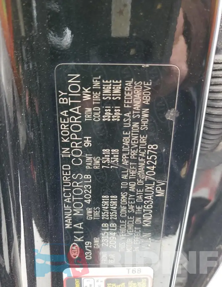 KNDJ63AUXL7042578 Photo# 14