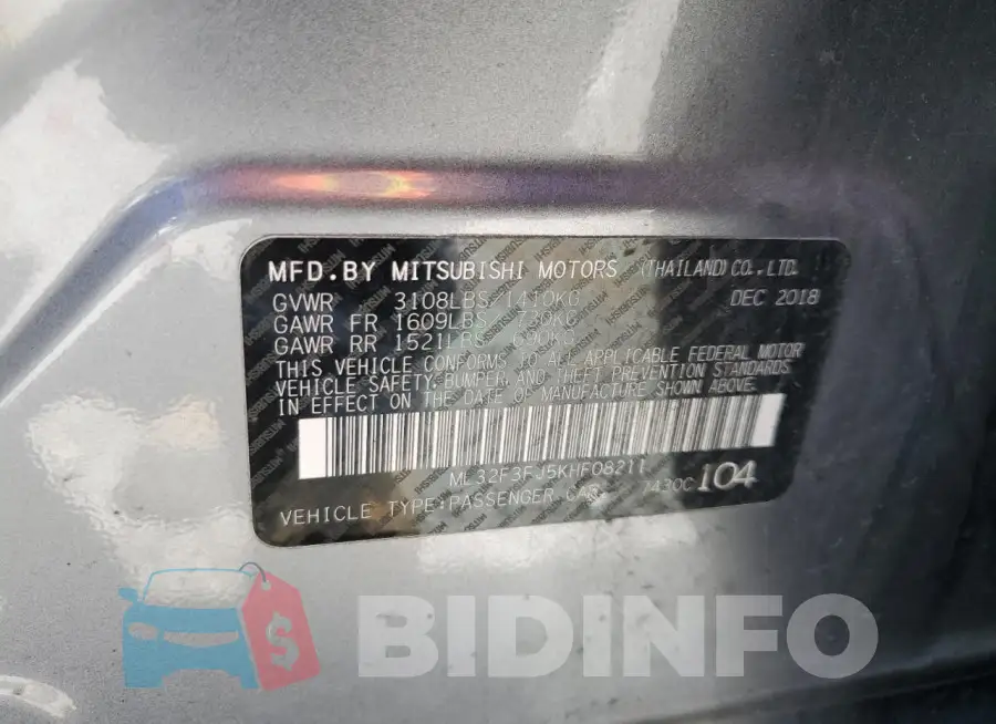 ML32F3FJ5KHF08211 Photo# 12