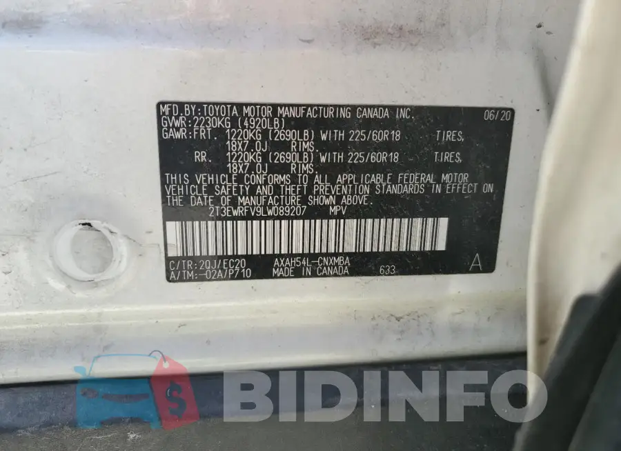2T3EWRFV9LW089207 Photo# 14