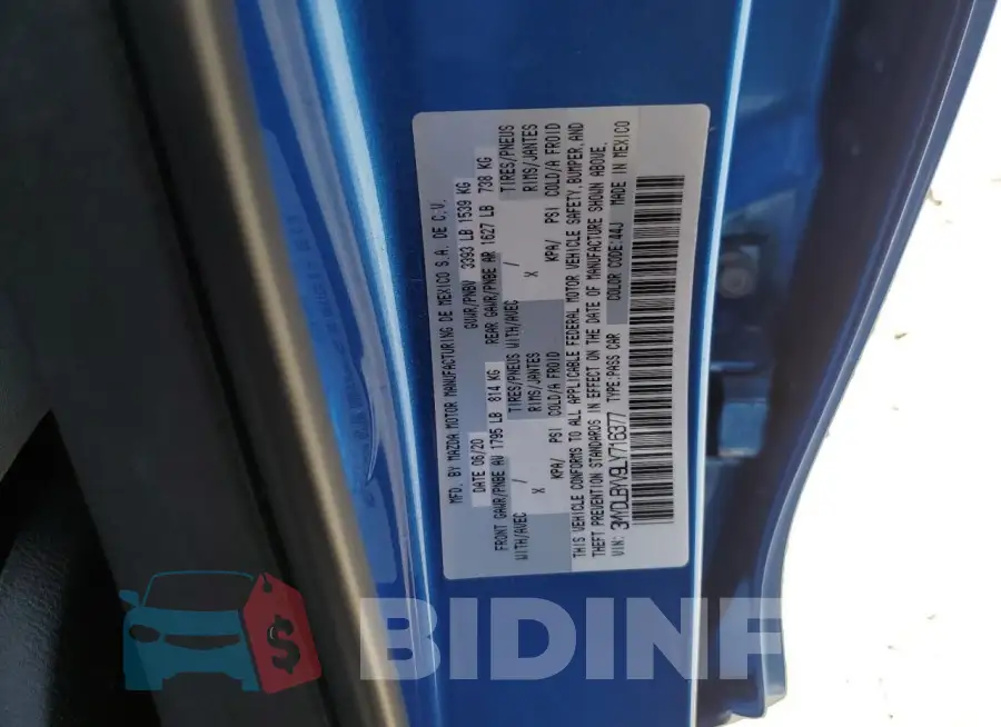3MYDLBYV9LY716377 Photo# 12
