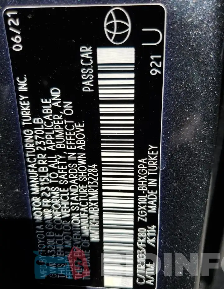 NMTKHMBX1MR132284 Photo# 12