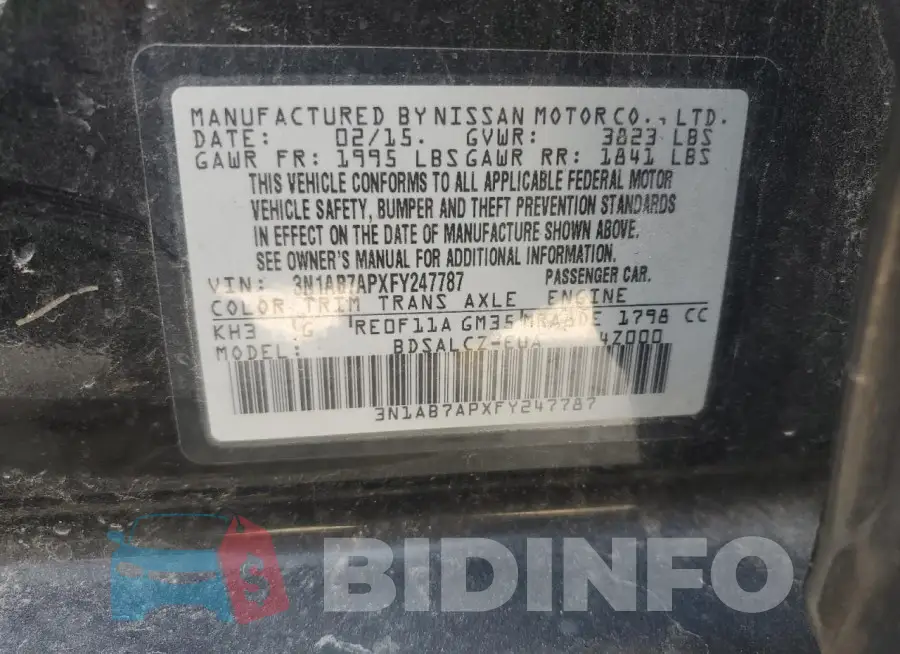 3N1AB7APXFY247787 Photo# 12