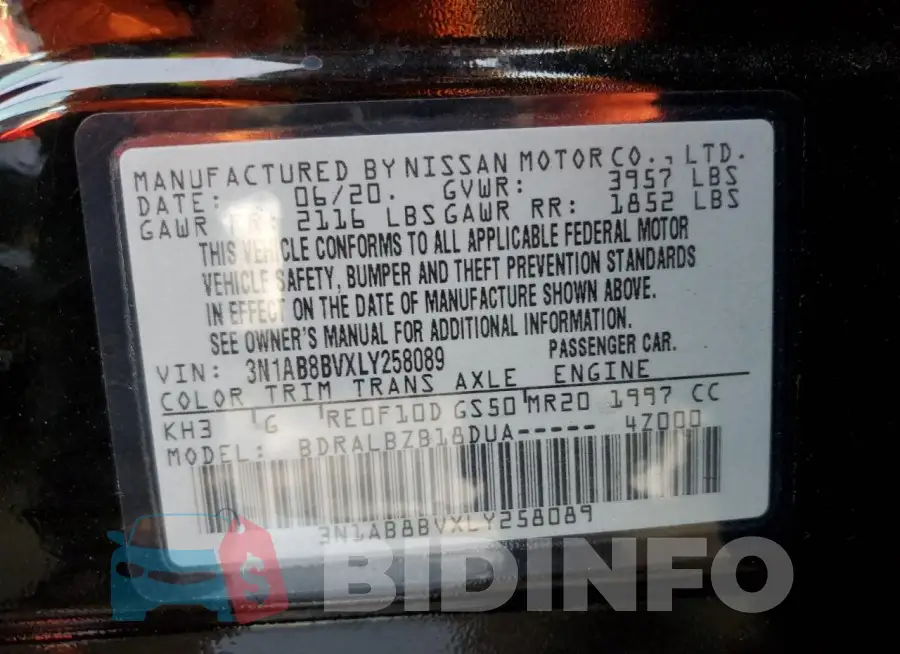 3N1AB8BVXLY258089 Photo# 13