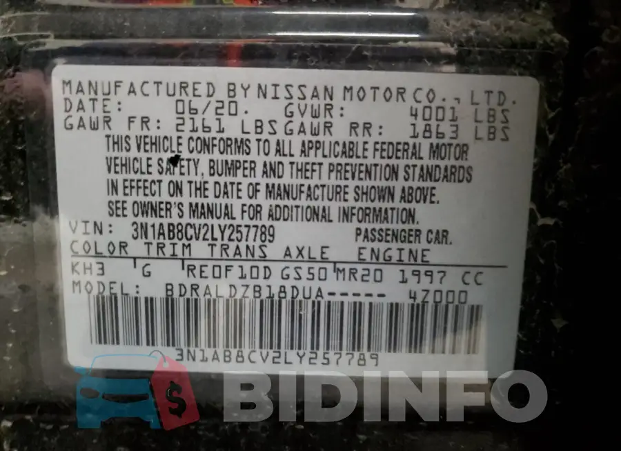 3N1AB8CV2LY257789 Photo# 13