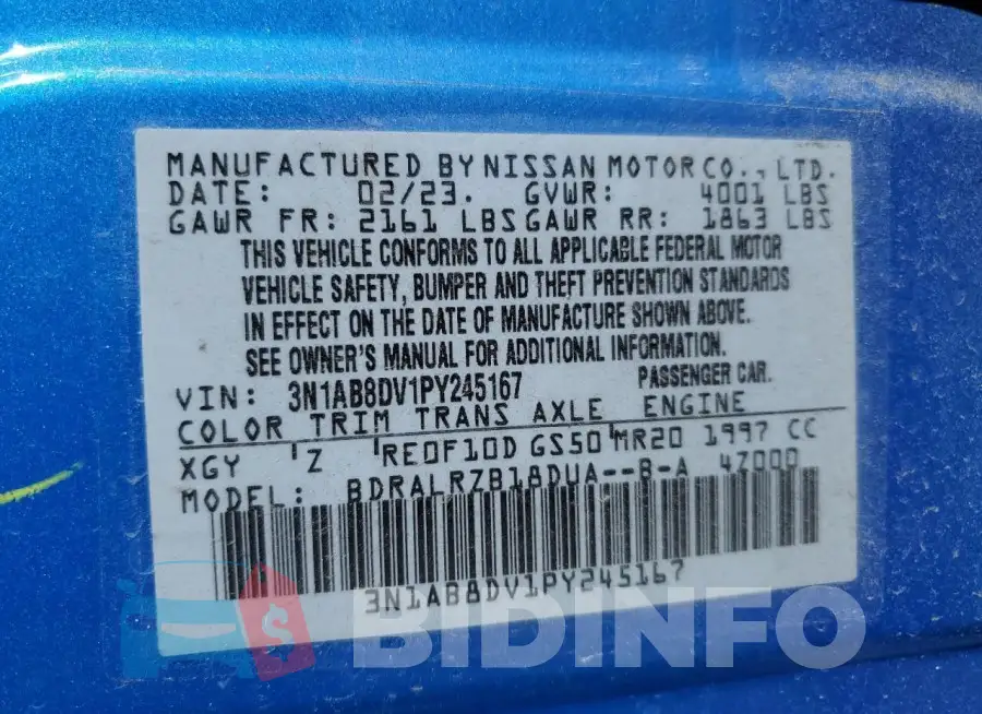 3N1AB8DV1PY245167 Photo# 12