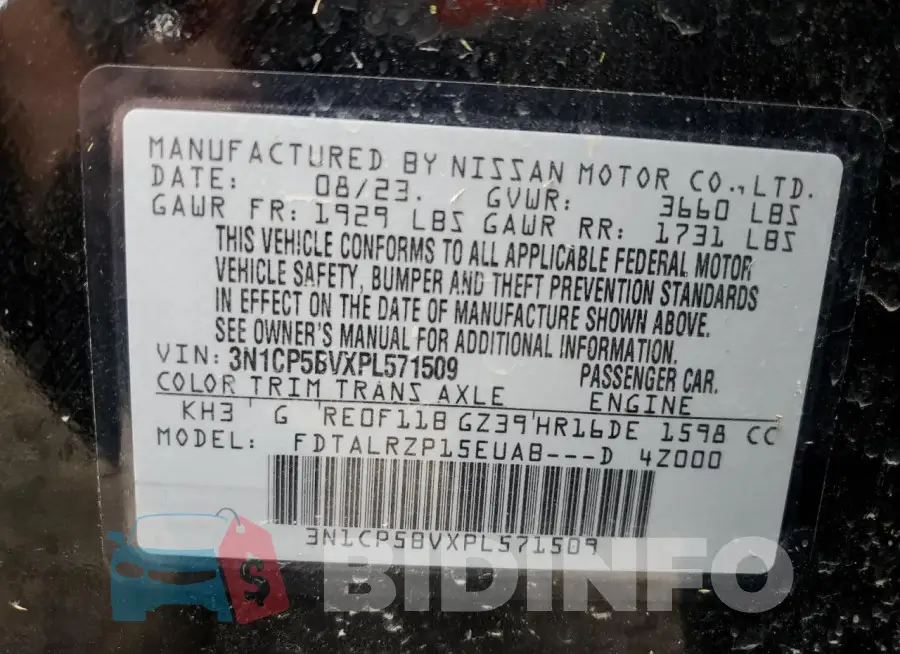 3N1CP5BVXPL571509 Photo# 13